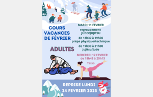 VACANCES D'HIVER ADULTES