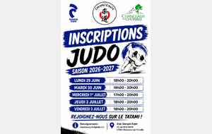 Inscriptions avant l'été ...